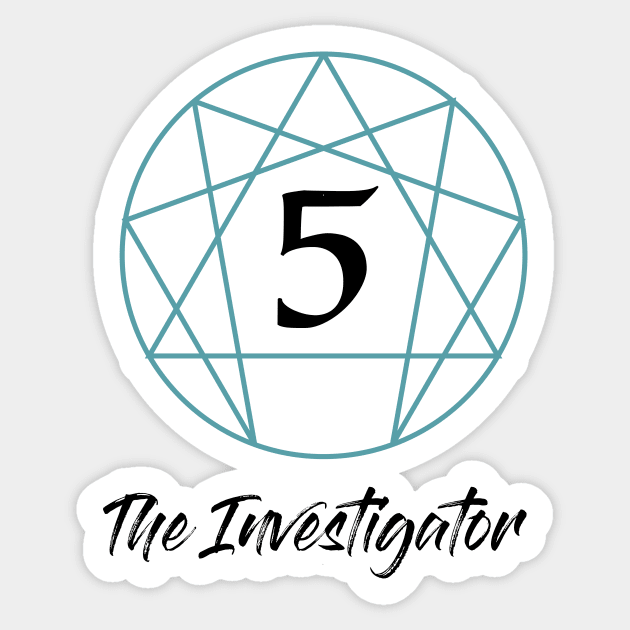 Enneagram Five - The Investigator Sticker by enneashop